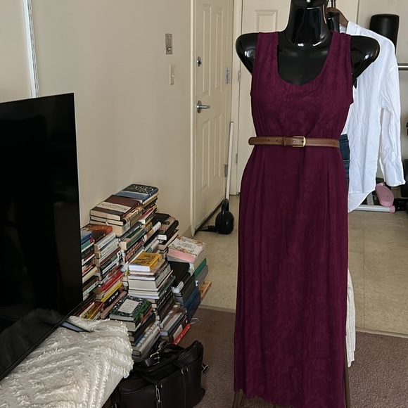 Dressbarn Magenta Satin Sheath, Size 6, Pintuck Detail, Career or Cocktail - Picture 1 of 8